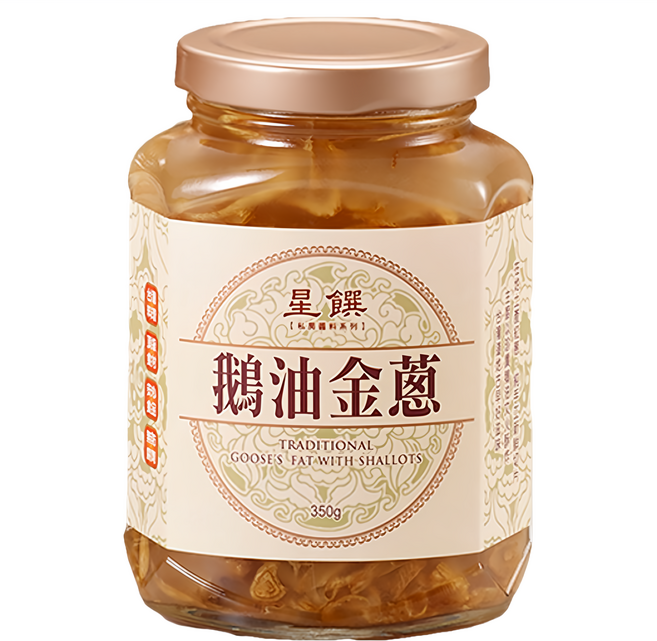 星饌 鵝油金蔥 台灣產, 350g, 1罐