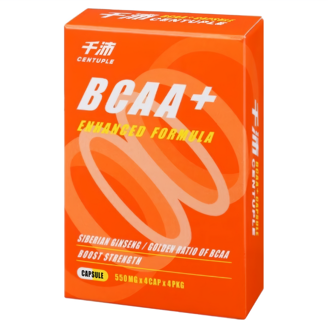 CENTUPLE 千沛 BCAA+膠囊, 16顆, 550mg, 1盒