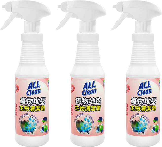 do it 多益得 ALL Clean 織物地毯清潔劑, 500ml, 3瓶