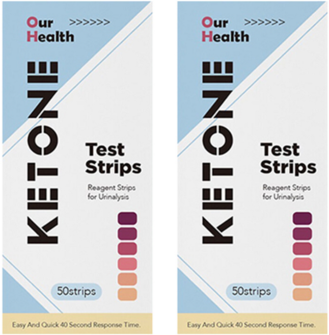 萬程 尿酮脂肪代謝檢測試劑 未滅菌 50入, 2盒