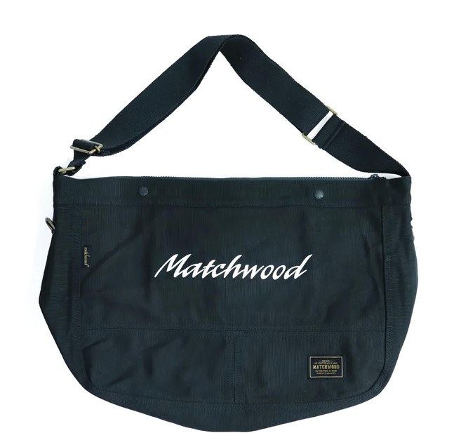 matchwood Culture 聯名報童包 MHWDSB006MCBK, 黑色