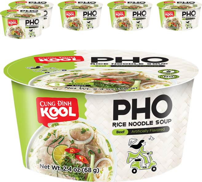 CUNG DINH KOOL 牛肉風味河粉 68g, 6入