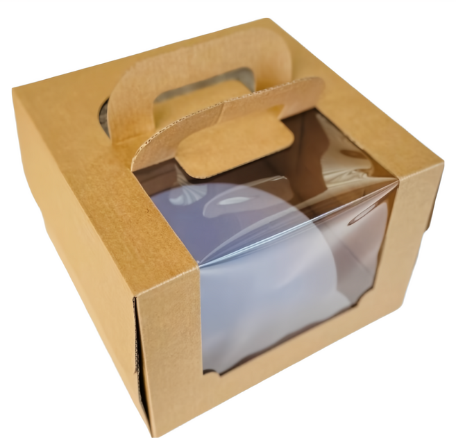 MR.BAKING 萬鴻 2015 牛皮手提蛋糕盒 20 x 20 x 15cm 5個, 牛皮色, 1組