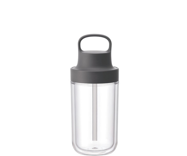 KINTO TO GO BOTTLE 雙層隨手瓶, 夜語灰, 360ml, 1個, 360ml