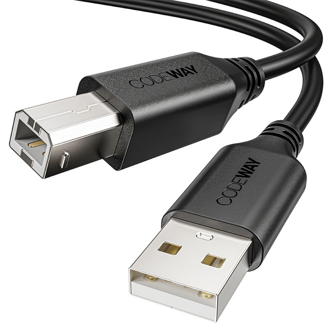 CODEWAY USB 2.0 AB線 公 to 公 高速連接 印表機傳輸線, 3m, 1條