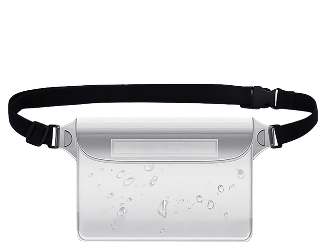 AHOYE 大容量三層密封手機防水袋 2入組 25 x 22 x 0.5cm 160g, 透明色, 1組