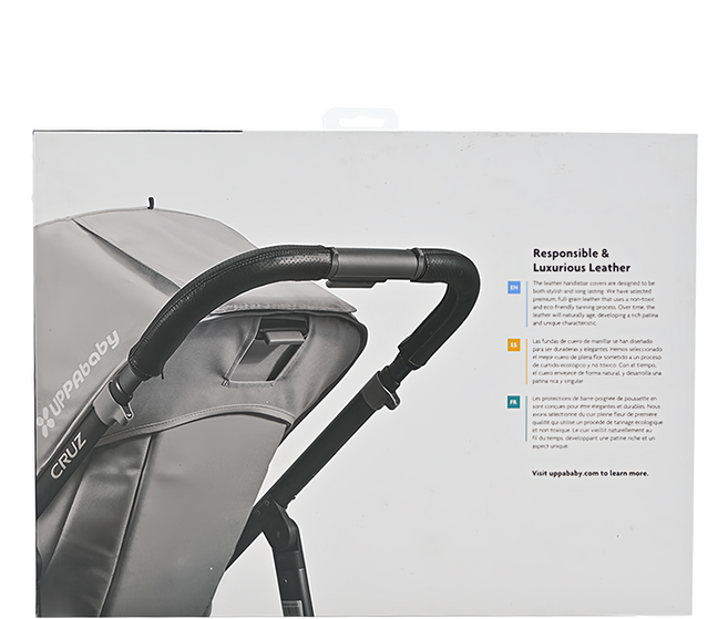 UPPAbaby CRUZ皮革手把套, 黑, 1個