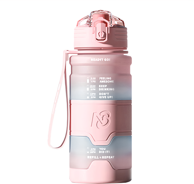 UPSTYLE 牛氣彩虹杯 UPKZ-TR9062 23 x 7.5cm 320g, 桃粉, 1個, 700ml