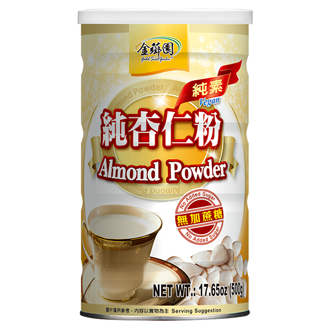 金薌園 即溶純杏仁粉 無糖/純素, 500g, 1罐