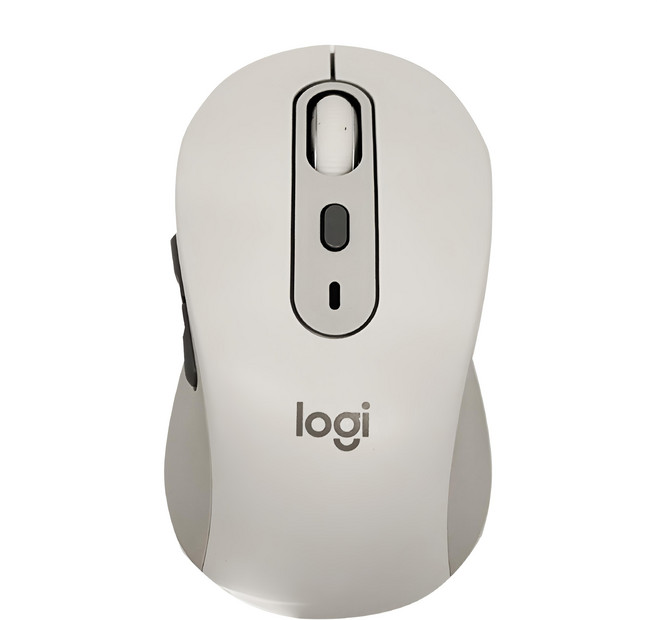 logitech 羅技 多工靜音無線滑鼠 61.8 x 37.8 x 107.19mm 101.2g, M750, 珍珠白