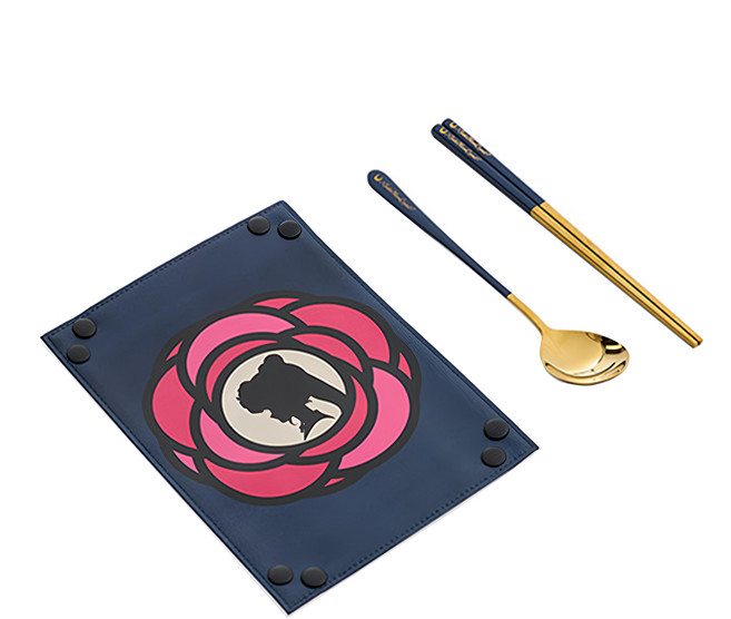 Hiromimi 美少女戰士 Crystal 餐具3件組 水手月亮, 湯匙 + 筷子 + 餐具袋, 水手月亮 多色, 1組