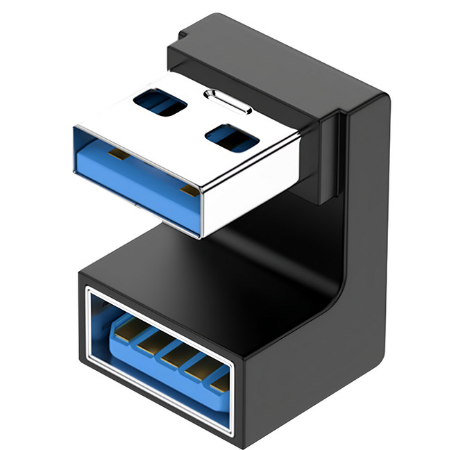 UniSync USB3.0公轉USB3.0母 10Gbp高速轉接器OTG讀卡機 U型彎, ZT12XBK2PUUU3, 2個