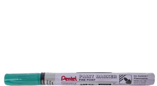 Pentel 飛龍文具 油漆筆 MSP10-MD 細 珠光綠, 12色, 1盒