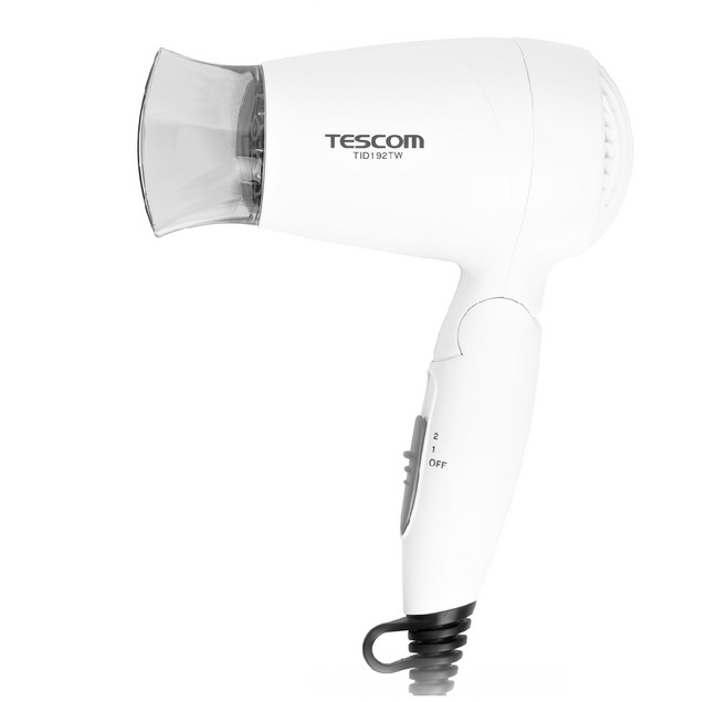 TESCOm 吹風機 1200W, TID192, 清爽白