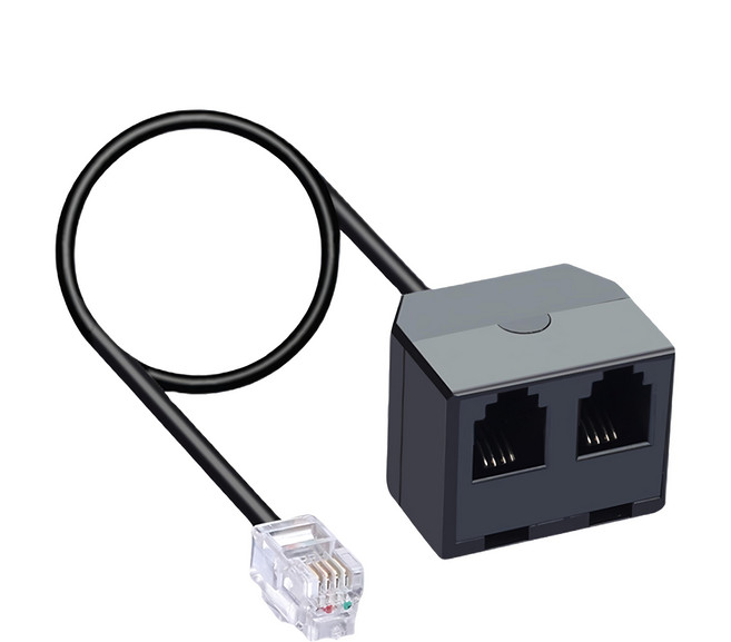 Neon 台灣霓虹 RJ9電話聽筒一分二轉接頭, EKG2, 1個