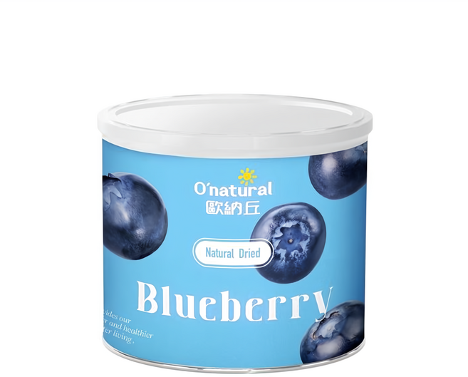 O'natural 歐納丘 晶鑽藍莓乾, 210g, 1罐