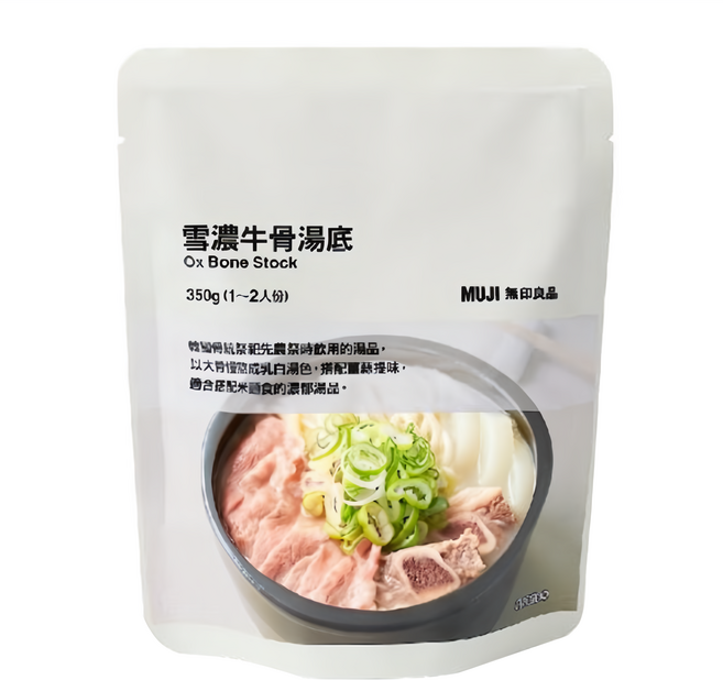 MUJI 無印良品 雪濃牛骨湯底, 350g, 1包