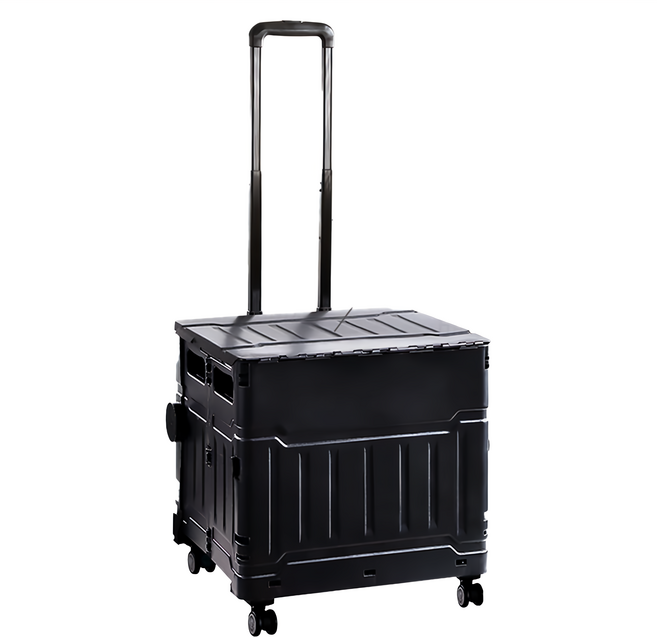 摺疊手推車 萬向輪款 YN8806 44 x 39 x 93cm 2.5kg 75L, 黑色, 1個