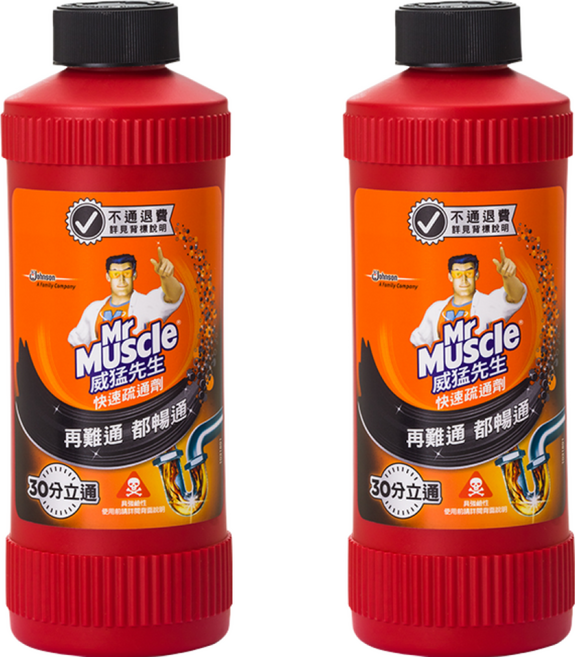 Mr Muscle 威猛先生 快速疏通劑, 500ml, 2瓶