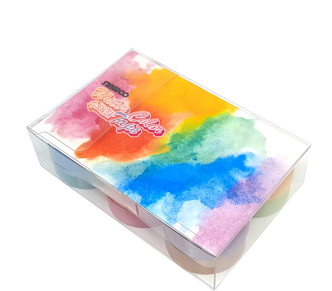 Sinwoo Factory 12色水彩紙膠帶組 裝飾膠帶 訓練孩子小肌肉發展, 水彩畫, 1組