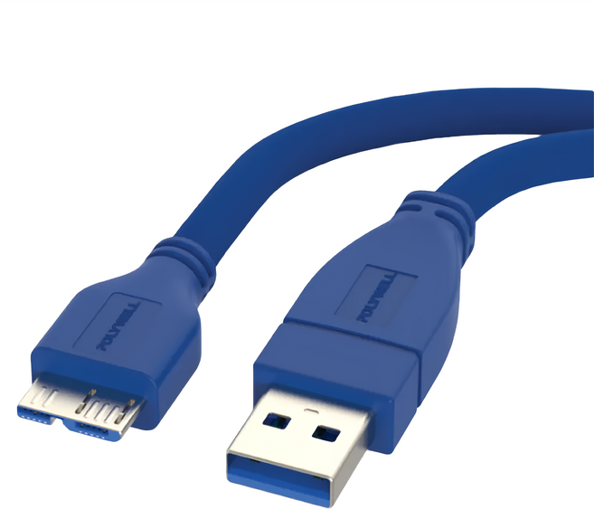 POLYWELL 寶利威爾 USB3.0 A公 To B公 高速傳輸線, 200cm, 藍色, 1條