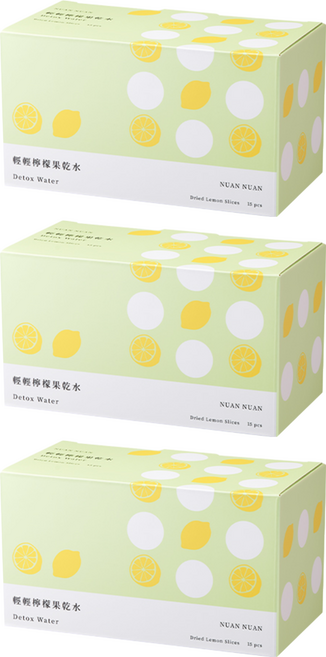 暖暖純手作 輕輕檸檬果乾水, 1.5g, 15包, 3盒