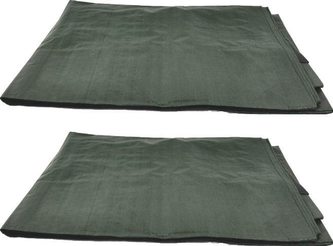PE防水蓬布 285 x 185cm, 綠色, 2個