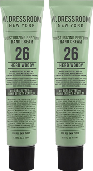 W.DRESSROOM 多麗絲 潤澤香水護手霜 No.26 質樸木香, 50ml, 2條