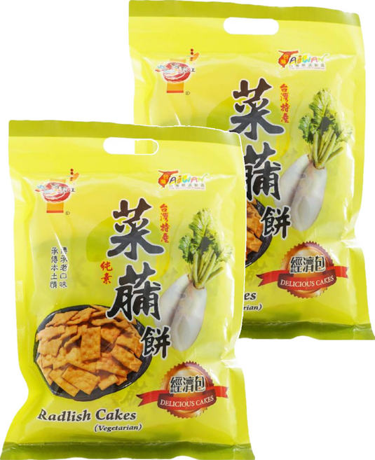 Onlyone 海龍王 菜脯餅 純素 台灣特產, 140g, 2袋