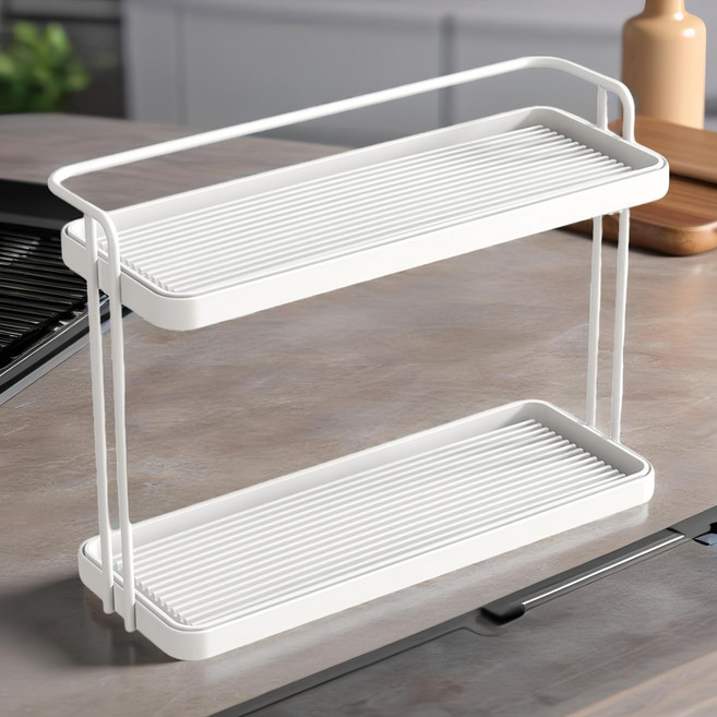 Dalkom Store 2層杯子晾衣架, 白色, 1個