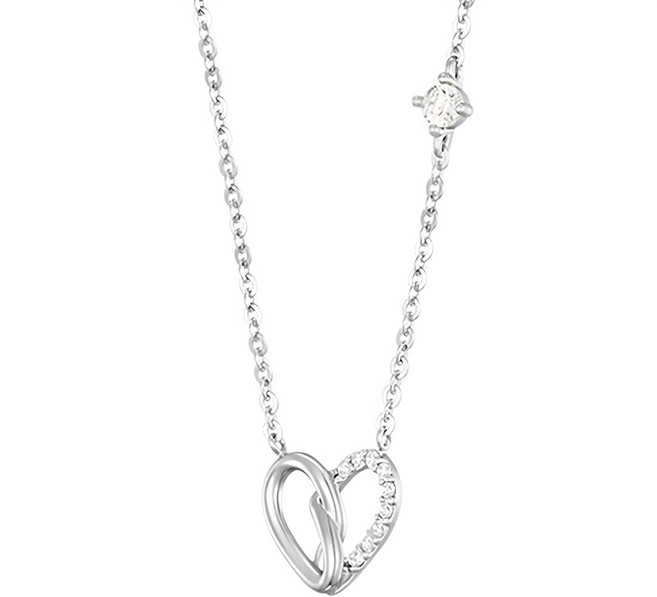 J.ESTINA ETER系列 心型項鍊 女款 925純銀 42cm