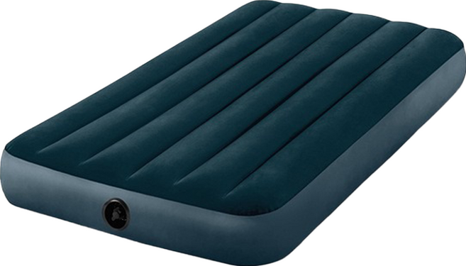 INTEX 雙人充氣床墊 Dura-Beam Standard, 棕綠色