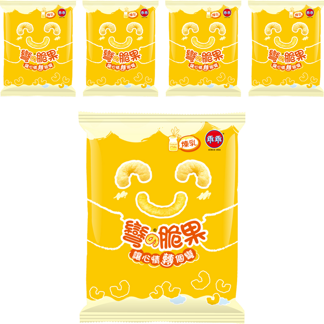 乖乖 玉米脆果煉乳, 40g, 5包