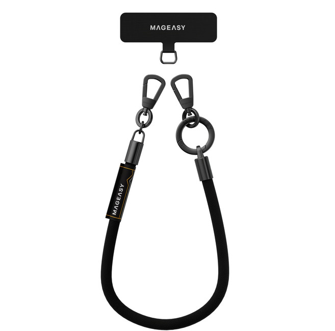 MAGEASY Wrist Strap 手腕掛繩片組 8.3mm, 沉穩黑, 1組