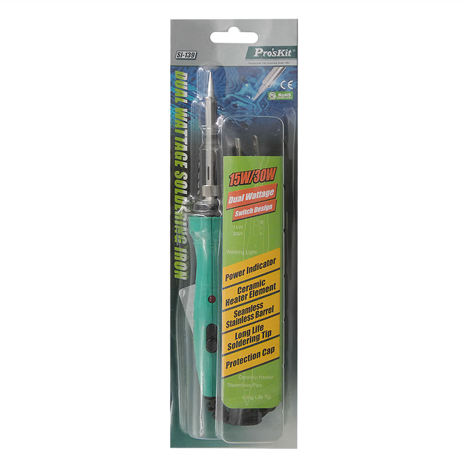 Pro'sKit 寶工 雙功率烙鐵 15W/30W, SI-139, 1個