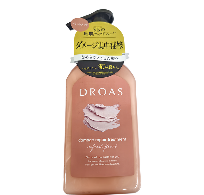 DROAS 熔岩泥 受損修復潤髮乳 花香, 400g, 1瓶