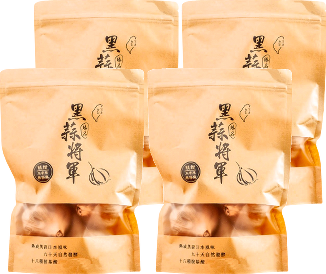 黑蒜將軍 養生黑蒜頭, 200g, 4包