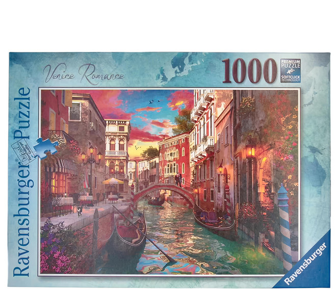Ravensburger 維寶 德國 1000片 拼圖 RV15262 浪漫威尼斯 Set, 1盒