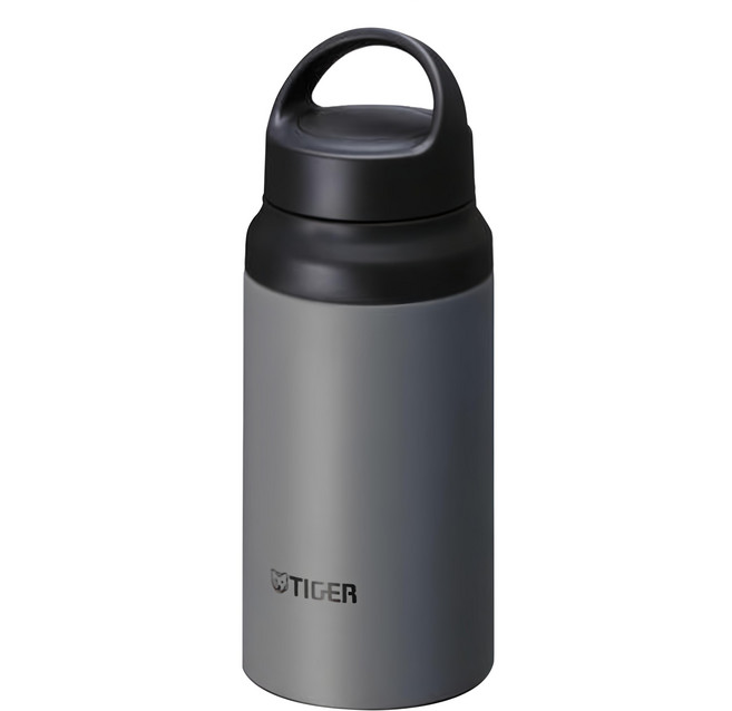 TIGER 虎牌 抗菌加工運動型保溫瓶 易握把手, 無尾熊灰, 400ml, 1個