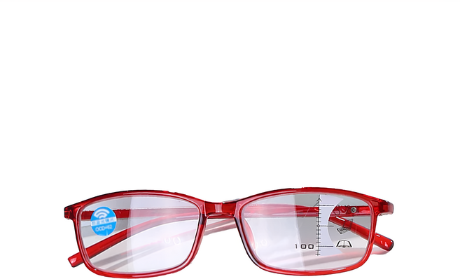 Quinta UV400漸進多焦點防藍光老花眼鏡 年輕時尚 經典方框 200度 QTPM2821