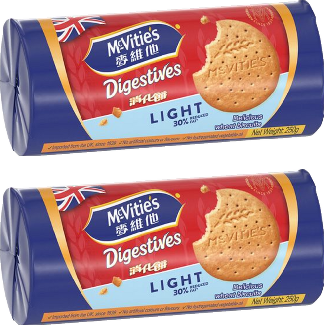 McVitie's 麥維他 輕怡消化餅, 250g, 2包