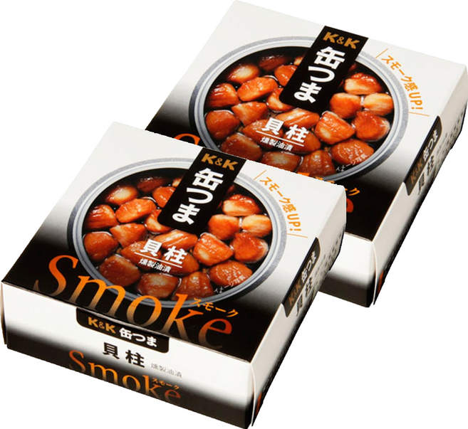 K&K 燻貝柱, 50g, 2罐