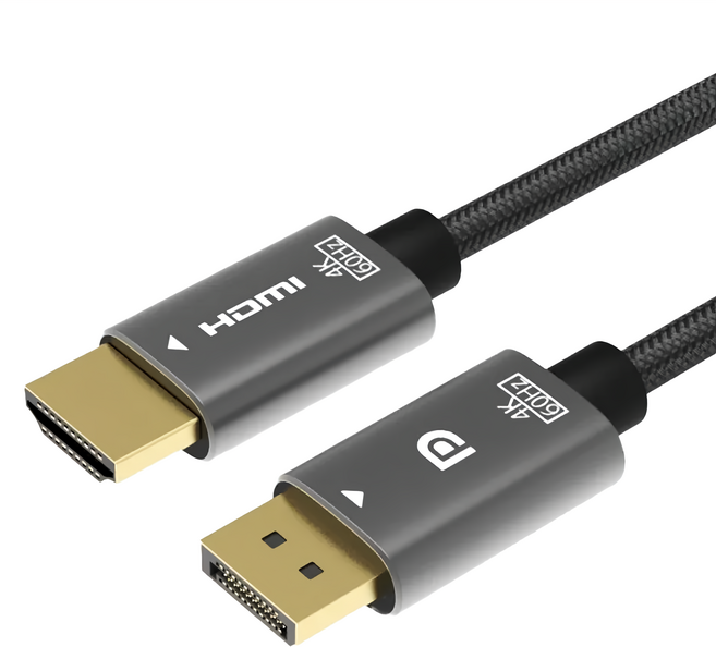 POLYWELL 寶利威爾 DP轉HDMI訊號轉換線 1.8m, PW15-W46-A025, 1條