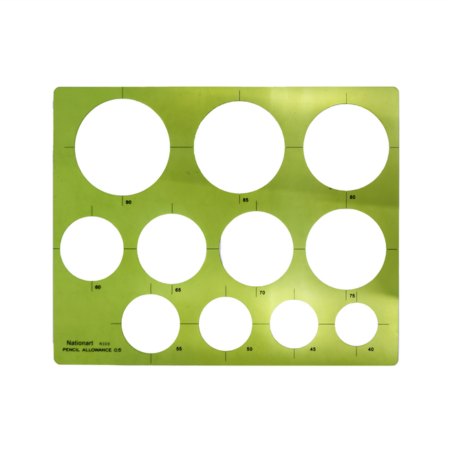 Nationart 106 大圓圈板, 綠色, 1個