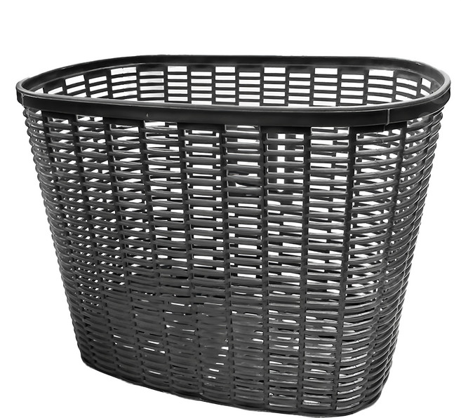 DIBOTE 迪伯特 高強度自行車籃 菜籃, 1個, 黑色