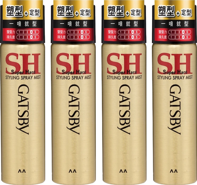 GATSBy 塑型噴霧, 4瓶, 65ml