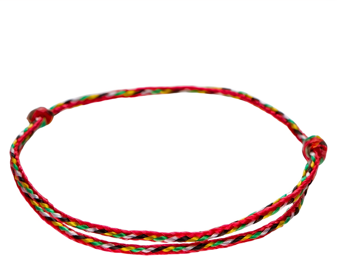 馥瑰馨盛 無限循環五色線手鍊/腳鍊 1g