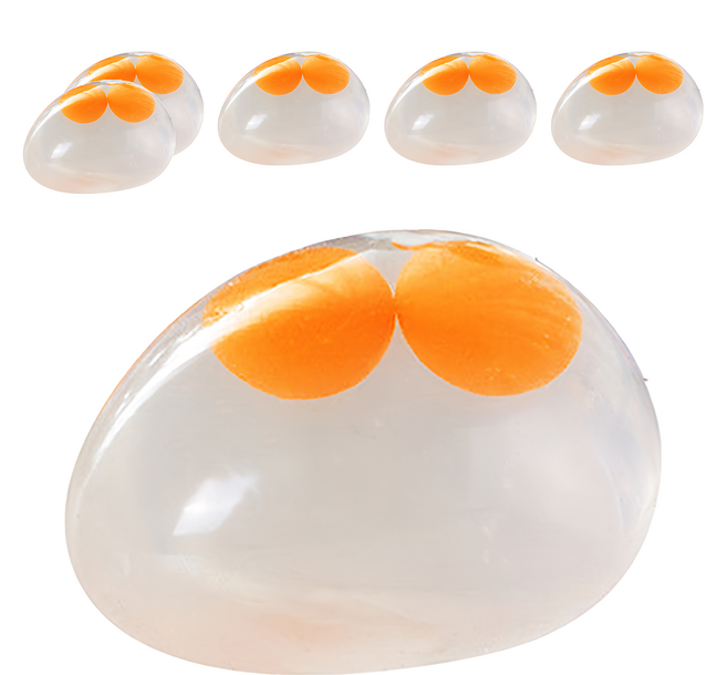 雙蛋黃發洩球 6個, 1套, 顏色隨機