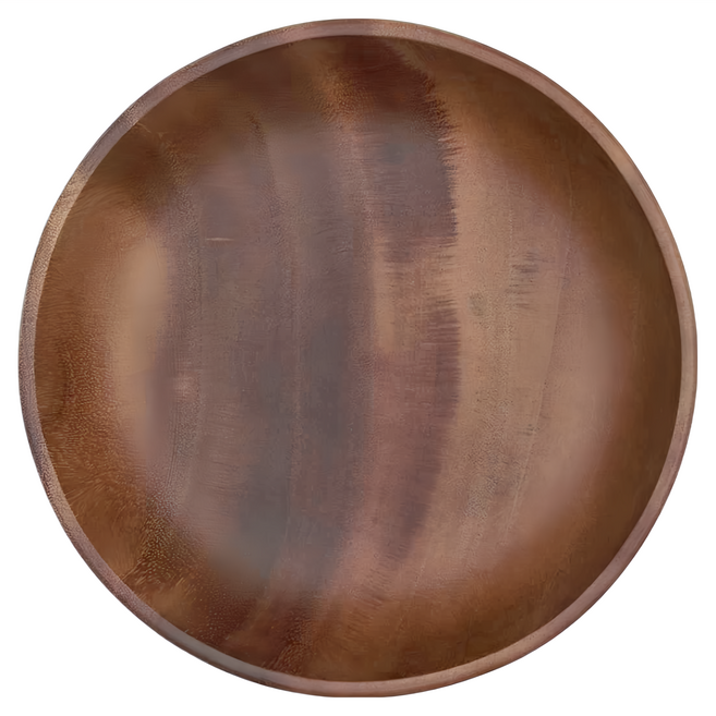 相思木製沙拉碗 24cm, 相思木色, 1個