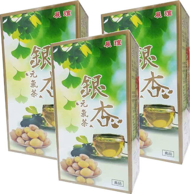 展瑄 銀杏元氣茶, 5g, 30包, 3盒